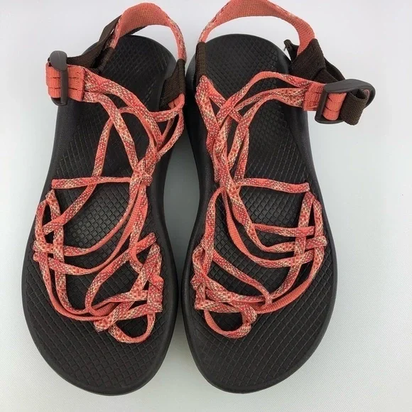 Chaco Sandals ZX3 Classic Coral Triple Strap Slingback Hiking Womens 8 - Picture 8 of 8
